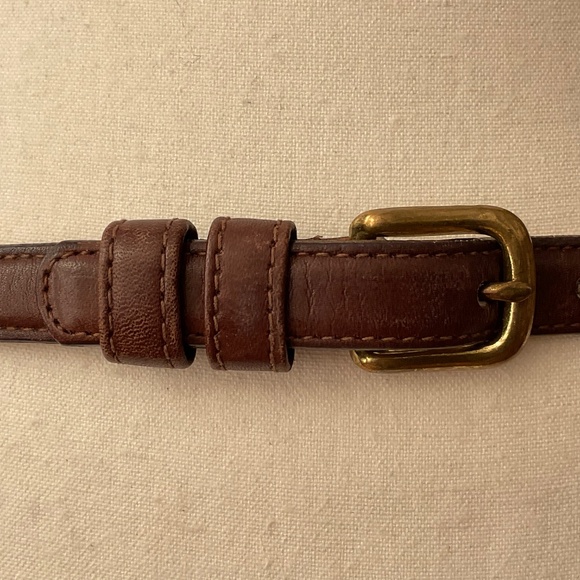 Gail Labelle Inc Brown Leather Medium Belt Size M - Picture 3 of 14